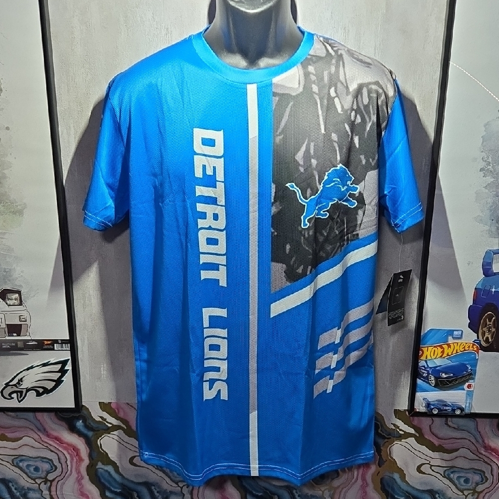 S Detroit Lions Custom Sublimated NFL Football Game Day Fan Jersey